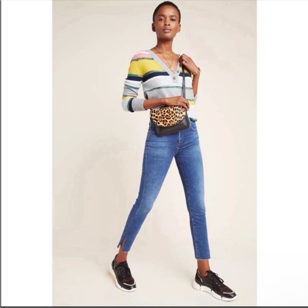 Anthropologie Citizens Rocket High Rise Skinny Ankle Jeans Blue Size 26 NWT - Picture 7 of 7
